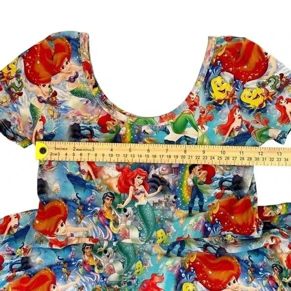 Wild Rich Kids Twirl Dress Girls Size 11/12 the little mermaid ariel Disney - Picture 9 of 10